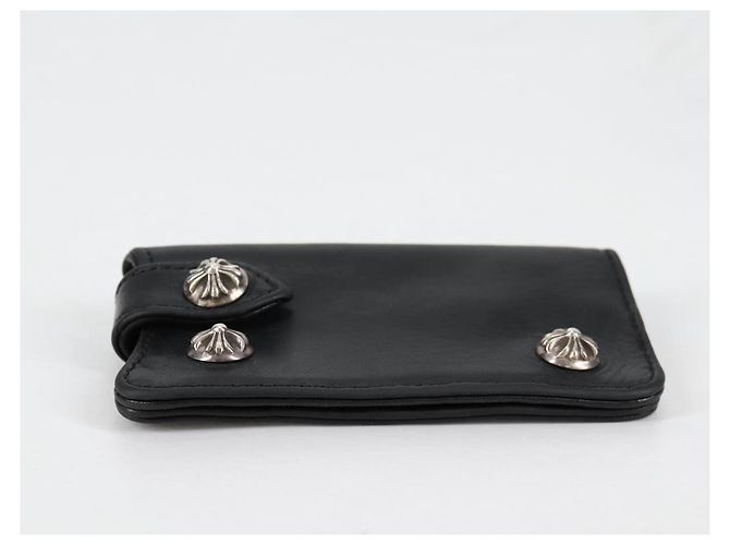Chrome Hearts Key Case Leather Black Auth 138944M - view 6