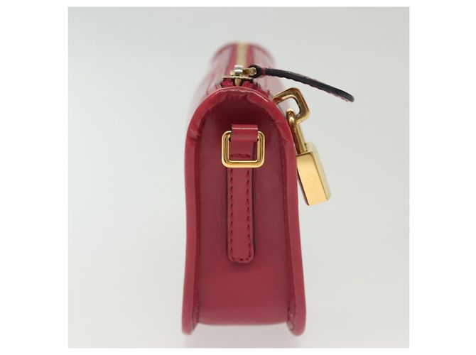 Bolso de cuero LOEWE dorado rosa Auth 140238 - vista 3