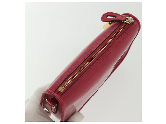 Bolso de cuero LOEWE dorado rosa Auth 140238 - vista 5