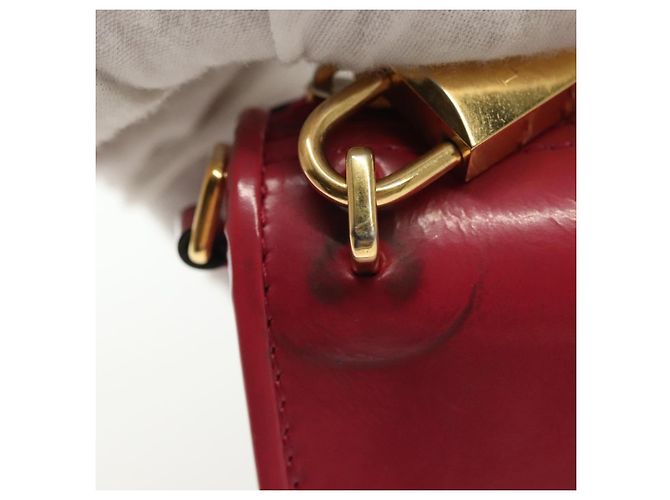 Bolso de cuero LOEWE dorado rosa Auth 140238 - vista 9
