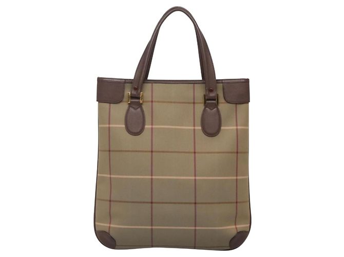 Autre Marque Borsa Tote Burberrys Nova Check in tela beige oro Auth ep10702 D'oro - vista 2