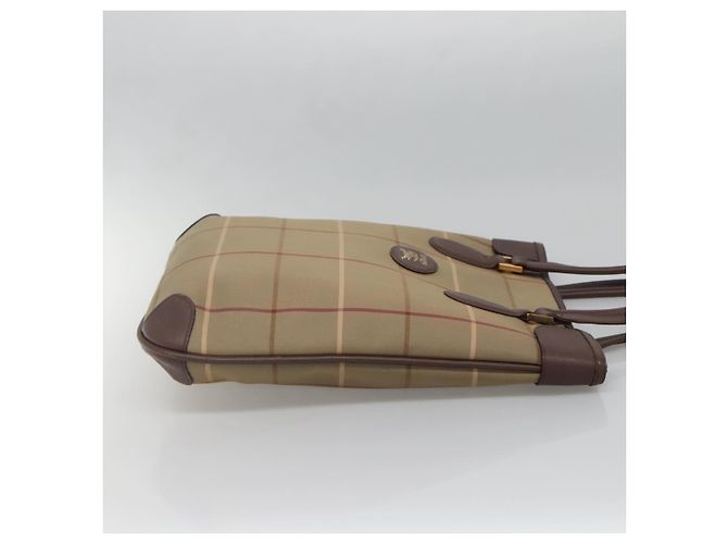Autre Marque Borsa Tote Burberrys Nova Check in tela beige oro Auth ep10702 D'oro - vista 4