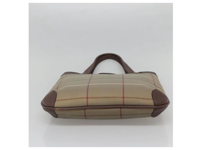 Autre Marque Borsa Tote Burberrys Nova Check in tela beige oro Auth ep10702 D'oro - vista 5