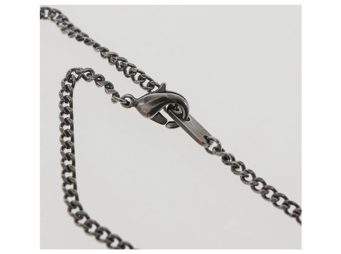 COLLANA LV KEEPALL LOUIS VUITTON metallo Argento M00914 LV Auth 142404M - vista 10