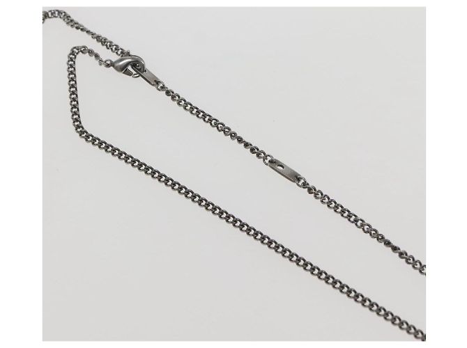 COLLANA LV KEEPALL LOUIS VUITTON metallo Argento M00914 LV Auth 142404M - vista 14