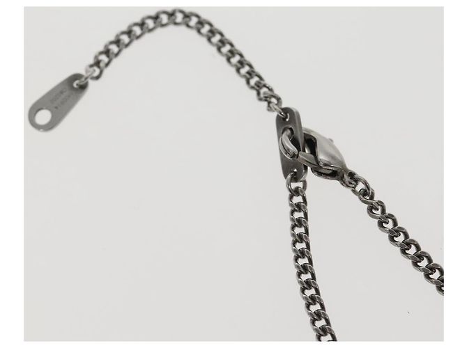 COLLANA LV KEEPALL LOUIS VUITTON metallo Argento M00914 LV Auth 142404M - vista 7