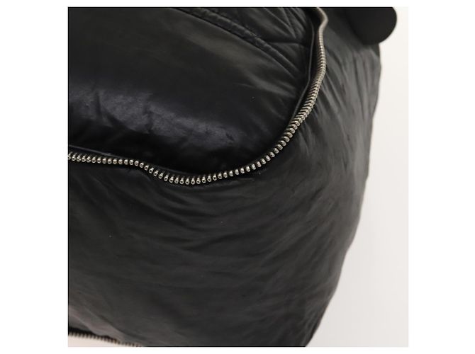 Borsa Boston CHANEL in tela rivestita nera argento CC Auth bs29253 Nero - vista 15