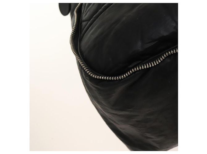 Borsa Boston CHANEL in tela rivestita nera argento CC Auth bs29253 Nero - vista 16
