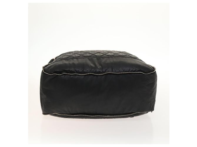 Borsa Boston CHANEL in tela rivestita nera argento CC Auth bs29253 Nero - vista 5