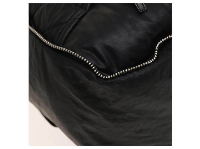 Borsa Boston CHANEL in tela rivestita nera argento CC Auth bs29253 Nero - vista 8
