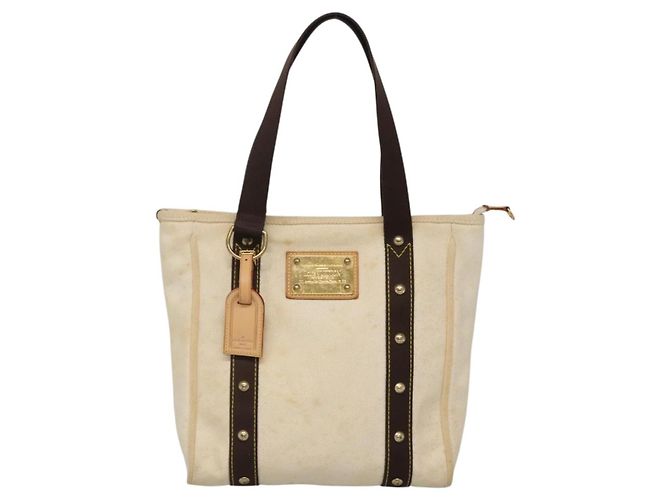 LOUIS VUITTON Cabas MM Antigua Borsa Tote Marrone Beige M40036 LV Auth bs29237 - vista 13