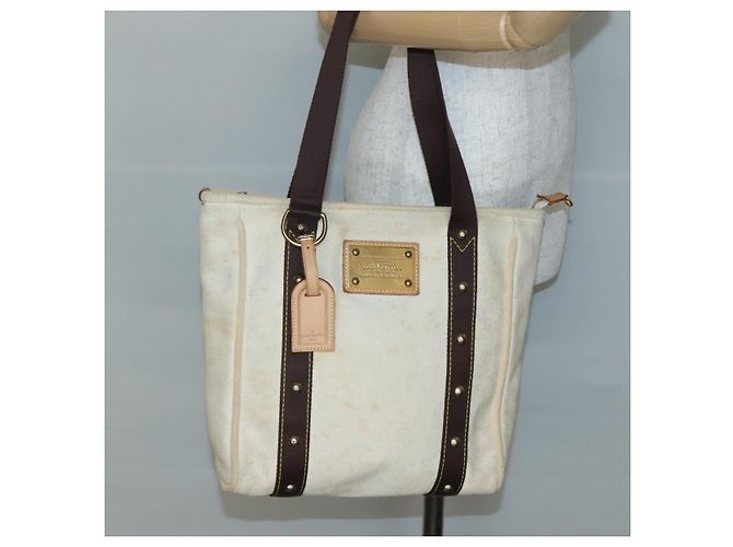 LOUIS VUITTON Cabas MM Antigua Borsa Tote Marrone Beige M40036 LV Auth bs29237 - vista 23