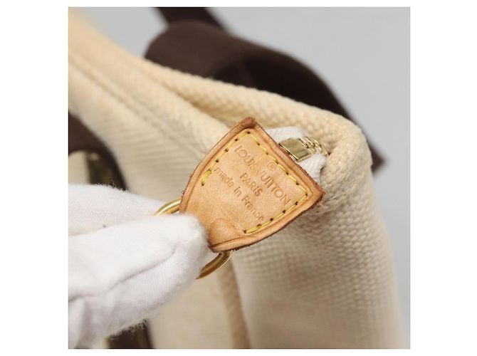 LOUIS VUITTON Cabas MM Antigua Borsa Tote Marrone Beige M40036 LV Auth bs29237 - vista 9
