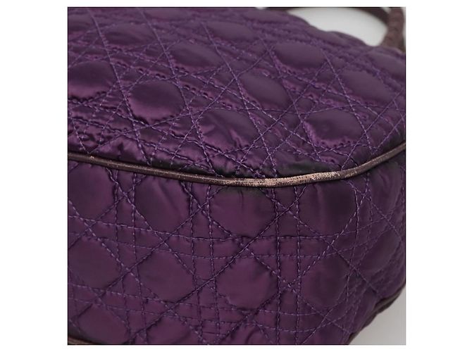 Borsa Tote Canage Christian Dior in nylon viola argento autentica ep10801 - vista 15