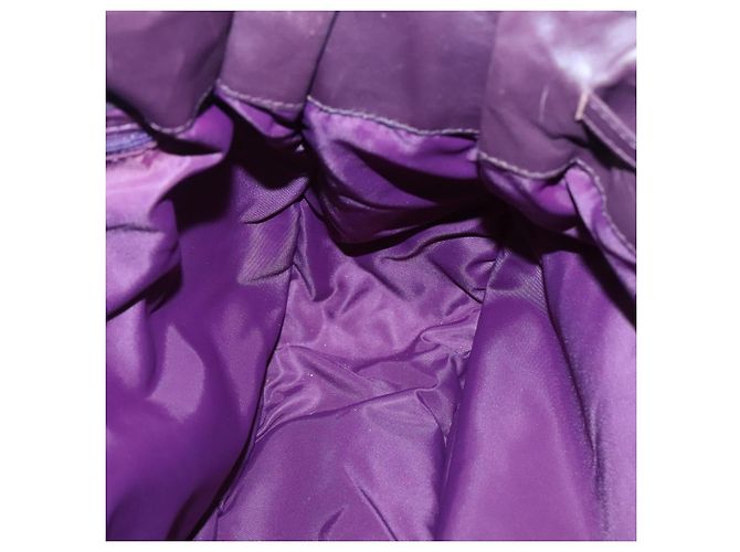 Borsa Tote Canage Christian Dior in nylon viola argento autentica ep10801 - vista 19