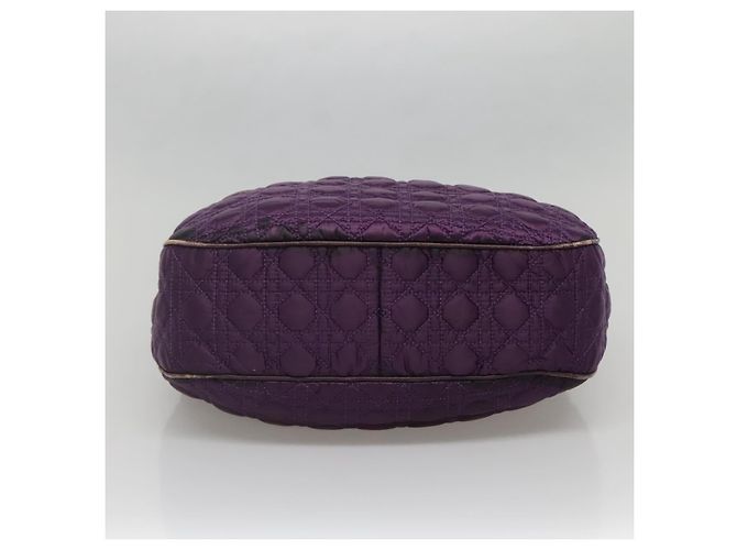 Borsa Tote Canage Christian Dior in nylon viola argento autentica ep10801 - vista 5