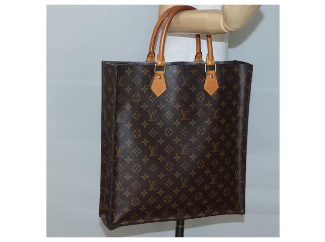LOUIS VUITTON Borsa Sac Plat Monogram M51140 LV Auth 142171 Monogramma - vista 19
