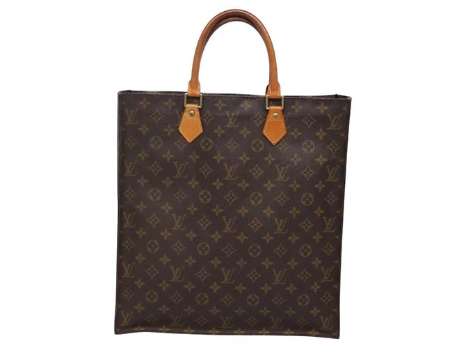 LOUIS VUITTON Borsa Sac Plat Monogram M51140 LV Auth 142171 Monogramma - vista 2