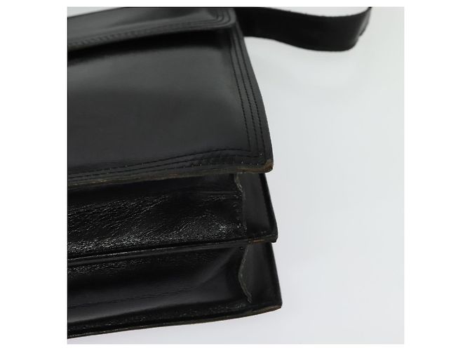 Borsa a Spalla in Pelle Nera e Dorata SAINT LAURENT Auth bs29361 Nero D'oro - vista 14