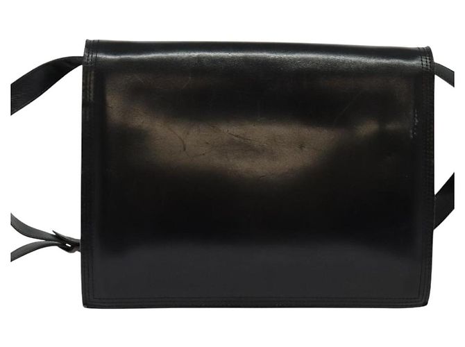 Borsa a Spalla in Pelle Nera e Dorata SAINT LAURENT Auth bs29361 Nero D'oro - vista 2