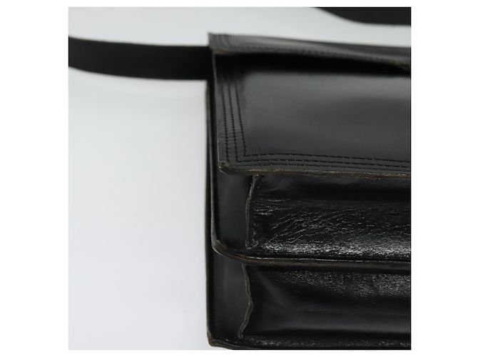 Borsa a Spalla in Pelle Nera e Dorata SAINT LAURENT Auth bs29361 Nero D'oro - vista 9