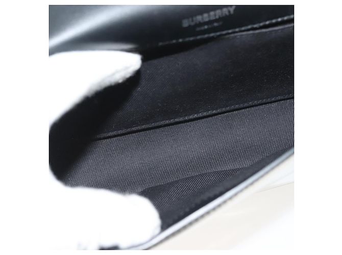 Borsa a Spalla BURBERRY Catena Smalto Argento Auth 140195 - vista 11