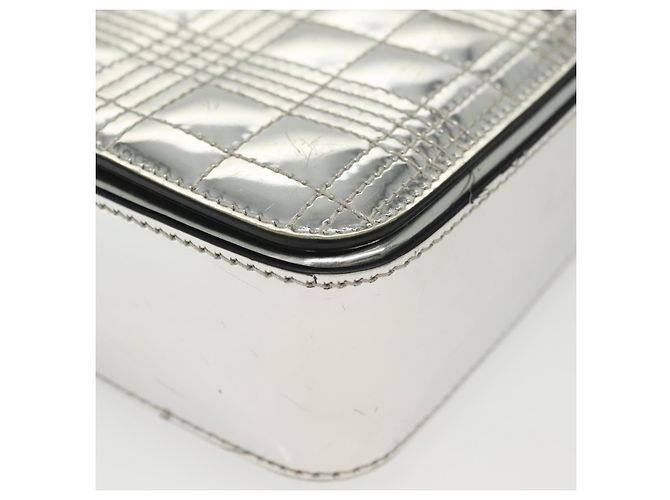 Borsa a Spalla BURBERRY Catena Smalto Argento Auth 140195 - vista 15