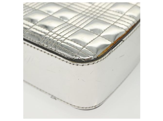 Borsa a Spalla BURBERRY Catena Smalto Argento Auth 140195 - vista 18