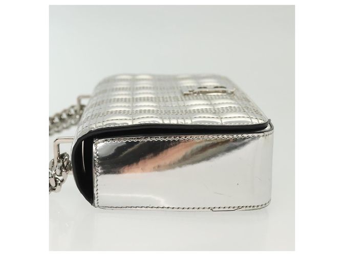 Borsa a Spalla BURBERRY Catena Smalto Argento Auth 140195 - vista 5