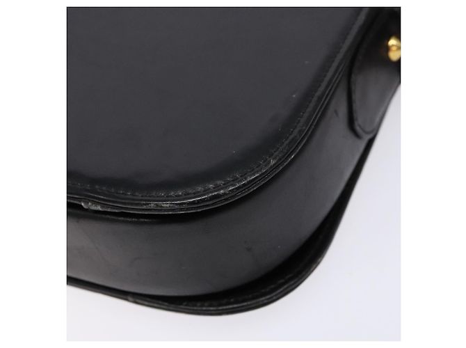 Céline Borsa a Spalla CELINE in Pelle Nera Oro Auth 140224 Nero D'oro - vista 15