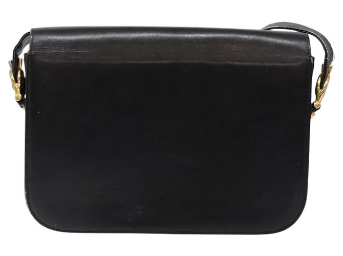 Céline Borsa a Spalla CELINE in Pelle Nera Oro Auth 140224 Nero D'oro - vista 2