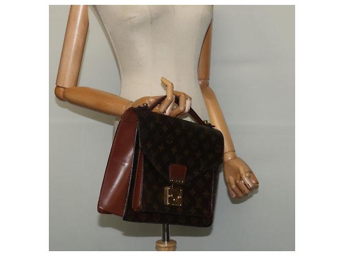 LOUIS VUITTON Borsa a Mano Monceau 28 Monogram M51185 LV Auth bs29299 Monogramma - vista 23