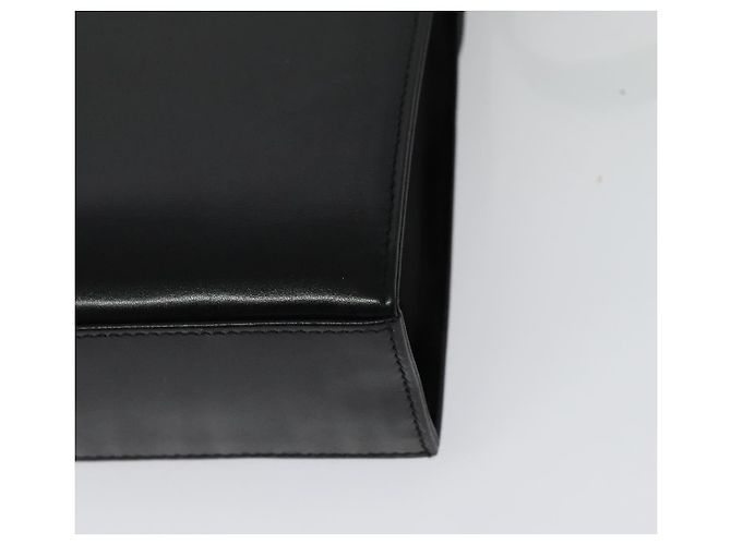 Borsa a Spalla Gancini in Pelle Nera e Oro Salvatore Ferragamo Auth 142187 Nero D'oro - vista 17