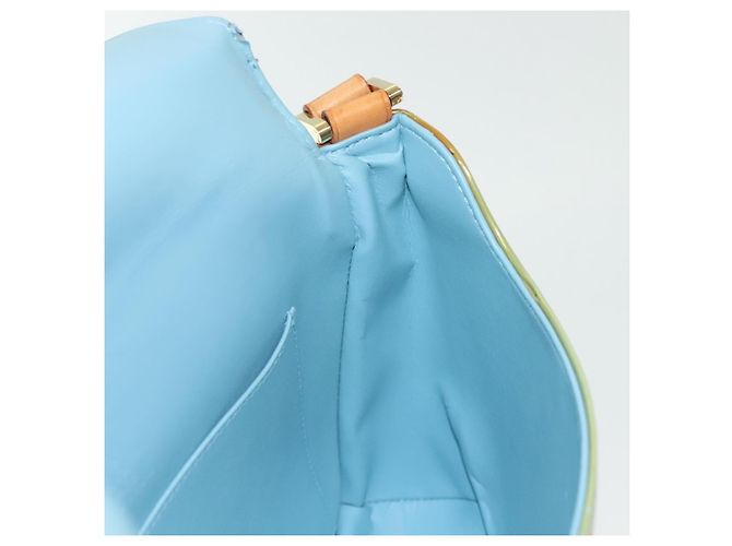 LOUIS VUITTON Borsa Thompson Street Monogram Vernis Blu Baby M91009 Auth 140467 Blu chiaro - vista 20
