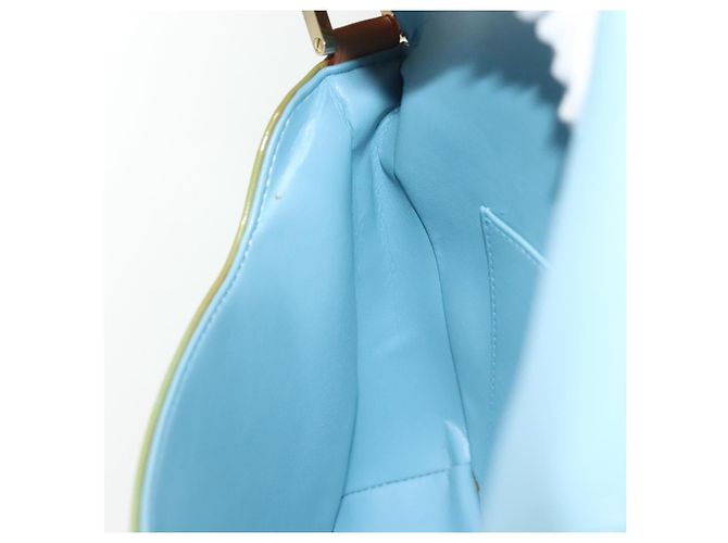 LOUIS VUITTON Borsa Thompson Street Monogram Vernis Blu Baby M91009 Auth 140467 Blu chiaro - vista 21