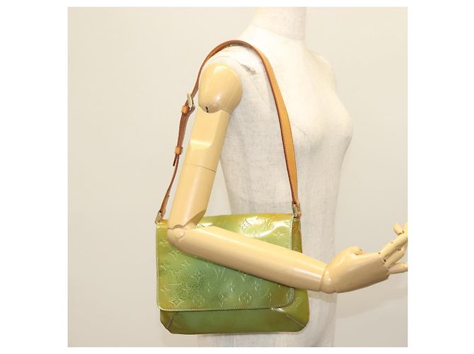 LOUIS VUITTON Borsa Thompson Street Monogram Vernis Blu Baby M91009 Auth 140467 Blu chiaro - vista 23