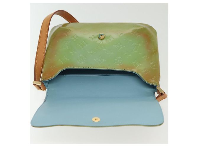LOUIS VUITTON Borsa Thompson Street Monogram Vernis Blu Baby M91009 Auth 140467 Blu chiaro - vista 9