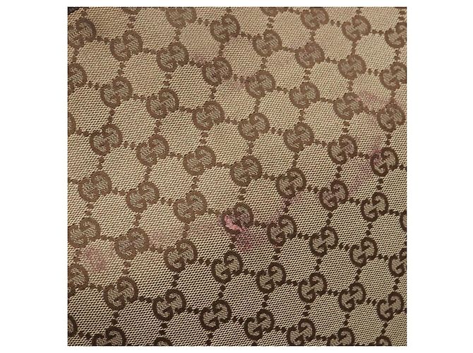 GUCCI GG Canvas Tote Bag Beige Silber 120836 Auth BA5201 - Ansicht 10