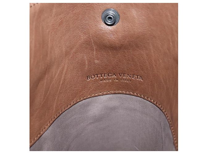 Autre Marque Borsa a Spalla in Pelle Marrone Auth ep10281 di BOTTEGA VENETA - vista 10