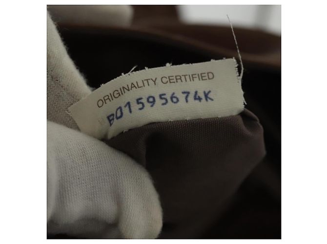 Autre Marque Borsa a Spalla in Pelle Marrone Auth ep10281 di BOTTEGA VENETA - vista 12