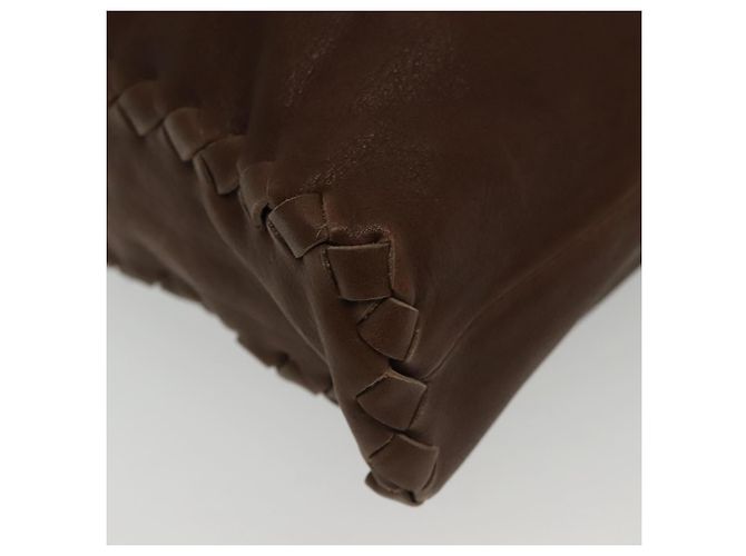 Autre Marque Borsa a Spalla in Pelle Marrone Auth ep10281 di BOTTEGA VENETA - vista 15