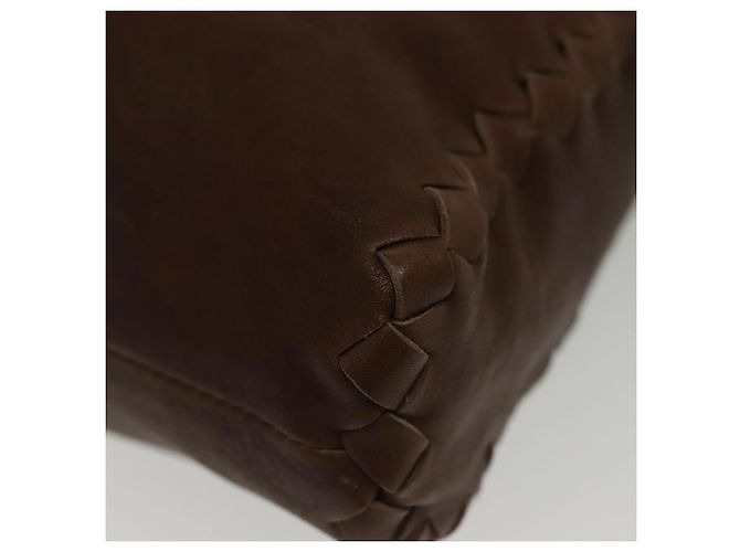 Autre Marque Borsa a Spalla in Pelle Marrone Auth ep10281 di BOTTEGA VENETA - vista 16