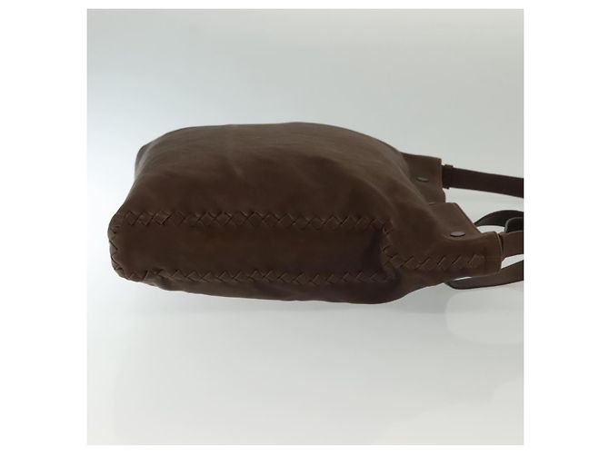Autre Marque Borsa a Spalla in Pelle Marrone Auth ep10281 di BOTTEGA VENETA - vista 3