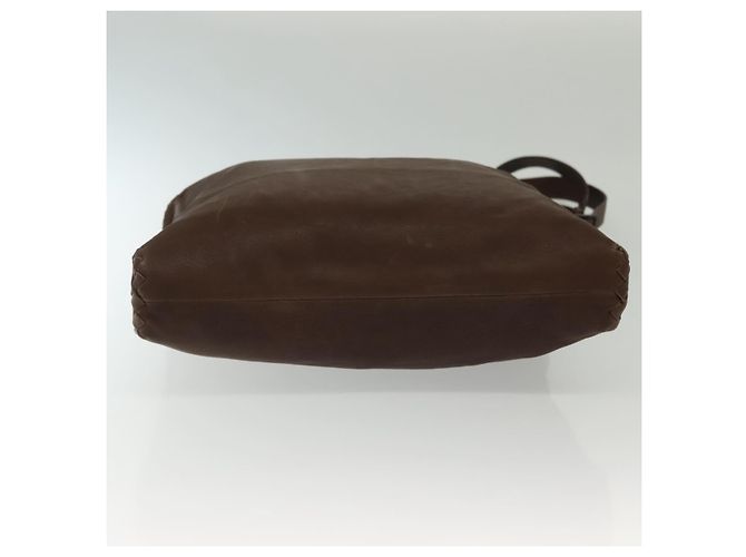 Autre Marque Borsa a Spalla in Pelle Marrone Auth ep10281 di BOTTEGA VENETA - vista 5