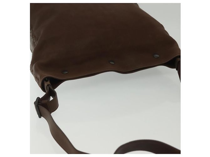 Autre Marque Borsa a Spalla in Pelle Marrone Auth ep10281 di BOTTEGA VENETA - vista 6