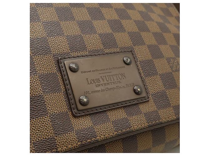 Borsa a Spalla Brooklyn MM Damier Louis Vuitton Marrone Damier ebene - vista 10