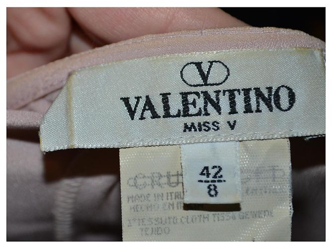 Top Valentino Garavani in seta e acetato rosa - vista 5