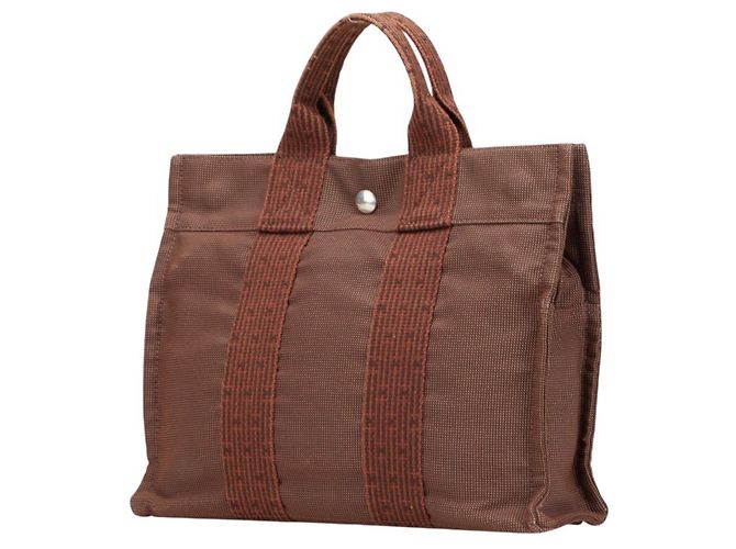 Borsa Hermès Air Line Tote PM Marrone - vista 2