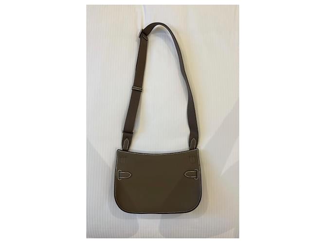 Jypsiere Borsa Hermès in pelle marrone - vista 3