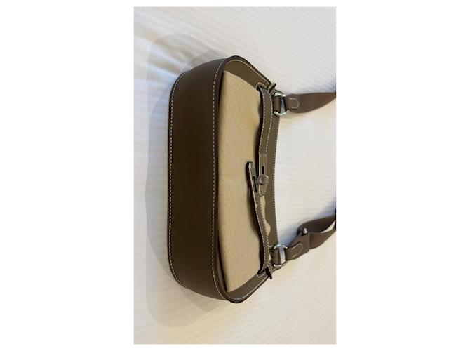 Jypsiere Borsa Hermès in pelle marrone - vista 4